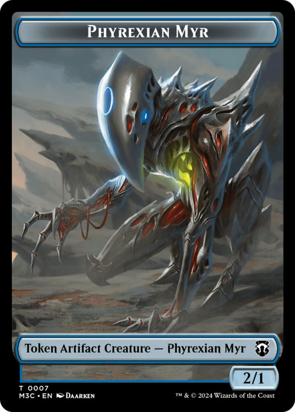 Phyrexian Myr (Ripple Foil)    Servo Double-Sided Token [Modern Horizons 3 Commander Tokens] Sale