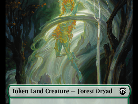 Forest Dryad (Ripple Foil)    Emblem - Vivien Reid Double-Sided Token [Modern Horizons 3 Commander Tokens] Sale