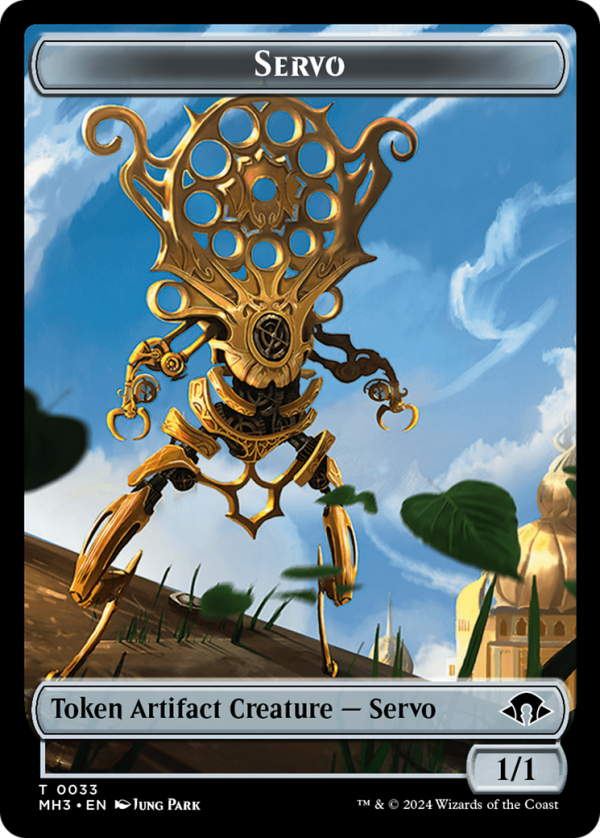 Phyrexian Myr (Ripple Foil)    Servo Double-Sided Token [Modern Horizons 3 Commander Tokens] Sale