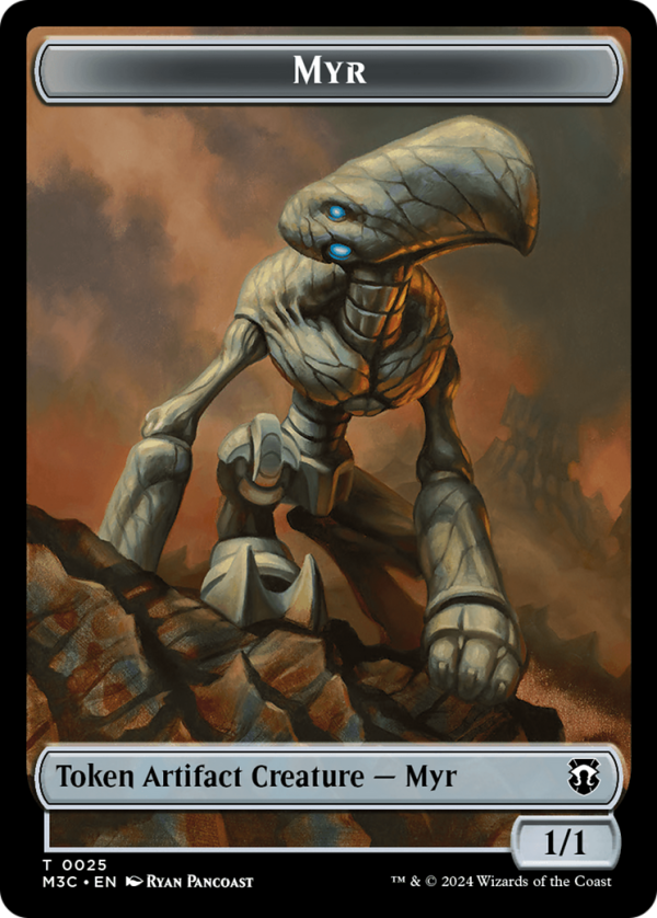 Construct (Ripple Foil)    Myr Double-Sided Token [Modern Horizons 3 Commander Tokens] on Sale