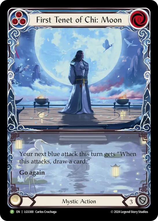 First Tenet of Chi: Moon [LGS300] (Promo)  Rainbow Foil Online Hot Sale