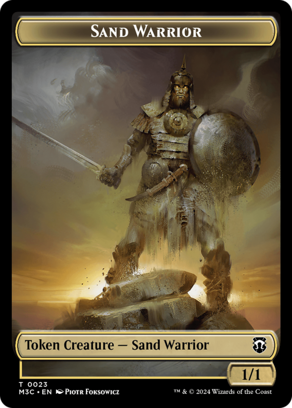 Marit Lage (Ripple Foil)    Sand Warrior Double-Sided Token [Modern Horizons 3 Commander Tokens] Online