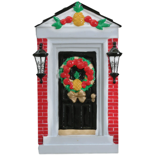 Red Brick Home Door Personalized Ornament Sale