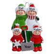 Snow Shovel Family of 4 Personalized Ornament Online Sale