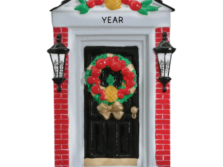 Red Brick Home Door Personalized Ornament Sale