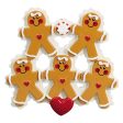 Gingerbread Family of 5 Personalized Ornament For Discount