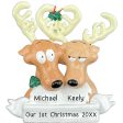 Reindeer Couple Christmas Ornament For Sale