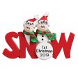 SNOW Couple Christmas Ornament Online Hot Sale