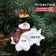 Winter Snowman Christmas Ornament Online Sale