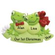 Frog Couple Christmas Ornament For Cheap