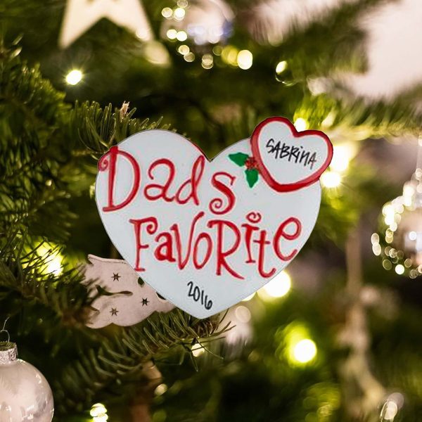 Dad s Favorite Personalized Ornament For Sale