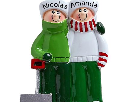 Snow Shovel Couple Personalized Ornament For Discount