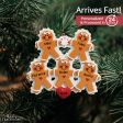 Gingerbread Family of 5 Personalized Ornament For Discount