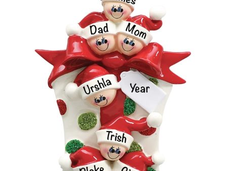 Gift Box Family of 7 Christmas Ornament Supply