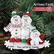 Snow Sled Family of 3 Christmas Ornament Hot on Sale