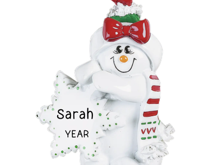 Winter Snow Woman Christmas Ornament Sale