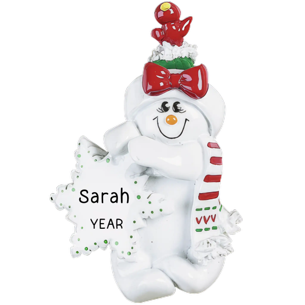 Winter Snow Woman Christmas Ornament Sale