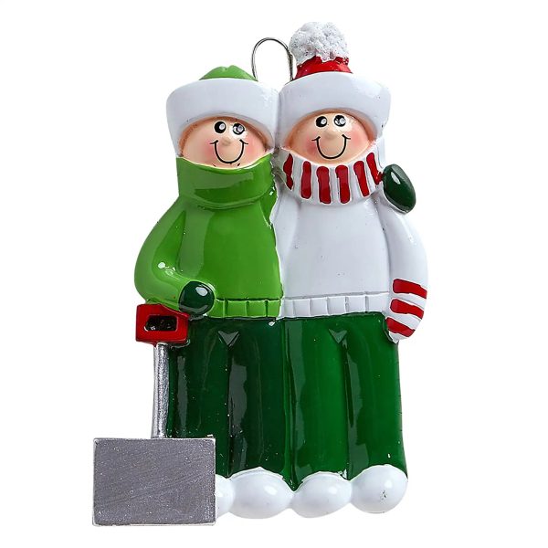 Snow Shovel Couple Personalized Ornament For Discount