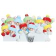 Snowball Fight Family of 10 Christmas Ornament Sale