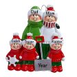 Snow Shovel Family of 5 Personalized Ornament For Discount