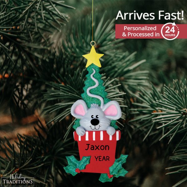 Mouse Christmas Ornament on Sale