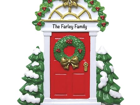 Red Door Personalized Ornament Online now