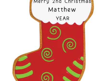 Stocking Cookie Personalized Ornament Sale