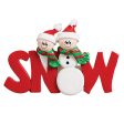 SNOW Couple Christmas Ornament Online Hot Sale