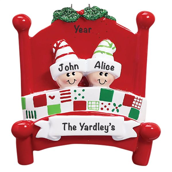 Bed Head Couple Christmas Ornament Sale