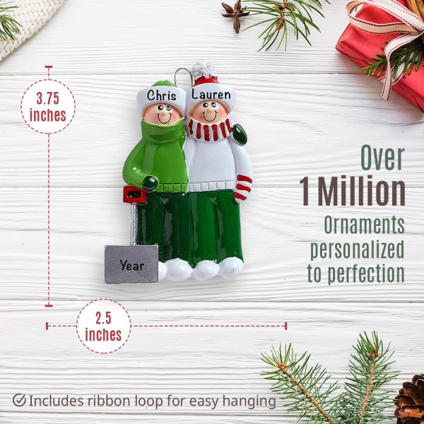 Snow Shovel Couple Personalized Ornament For Discount