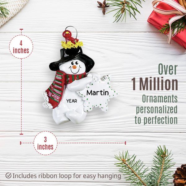 Winter Snowman Christmas Ornament Online Sale