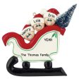 Sleigh Tree Family of 3 Christmas Ornament Online Sale