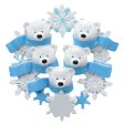 Polar Bear Family Of 5 Christmas Ornament For Sale