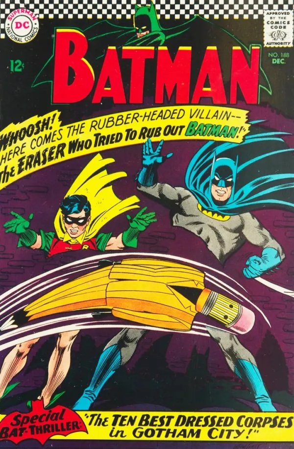 Batman (1940) #188 - 1st Human Eraser Online Hot Sale